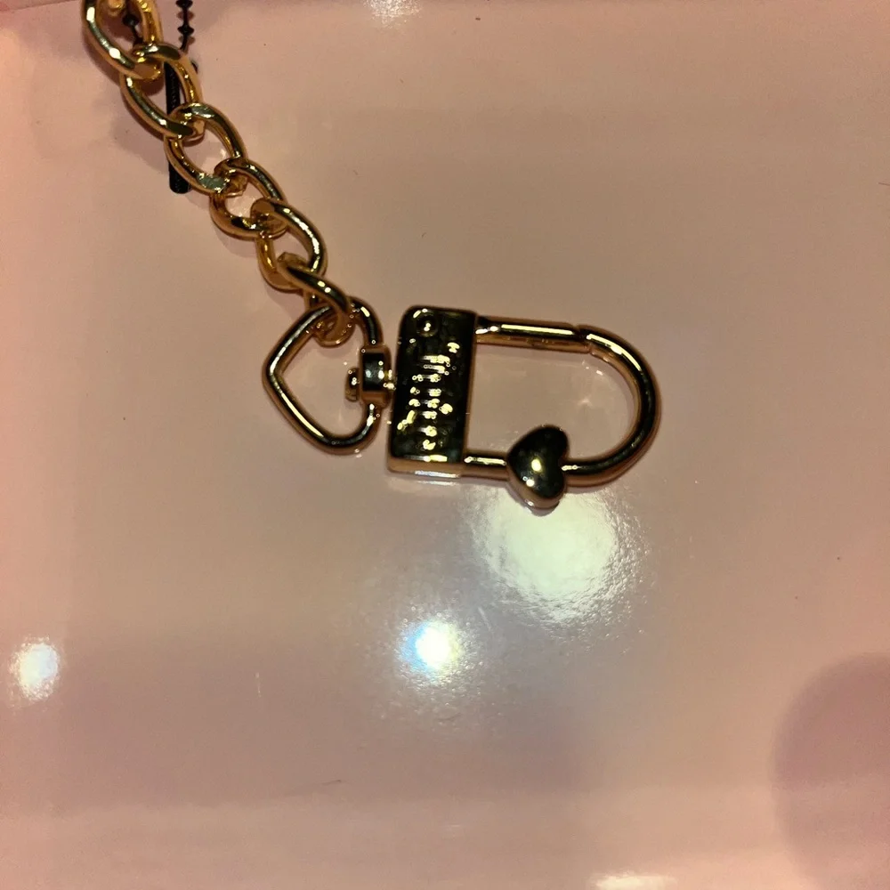Juicy Couture Key Holder Card Wallet TAB WALLET DANGLE SET LIQUORICE